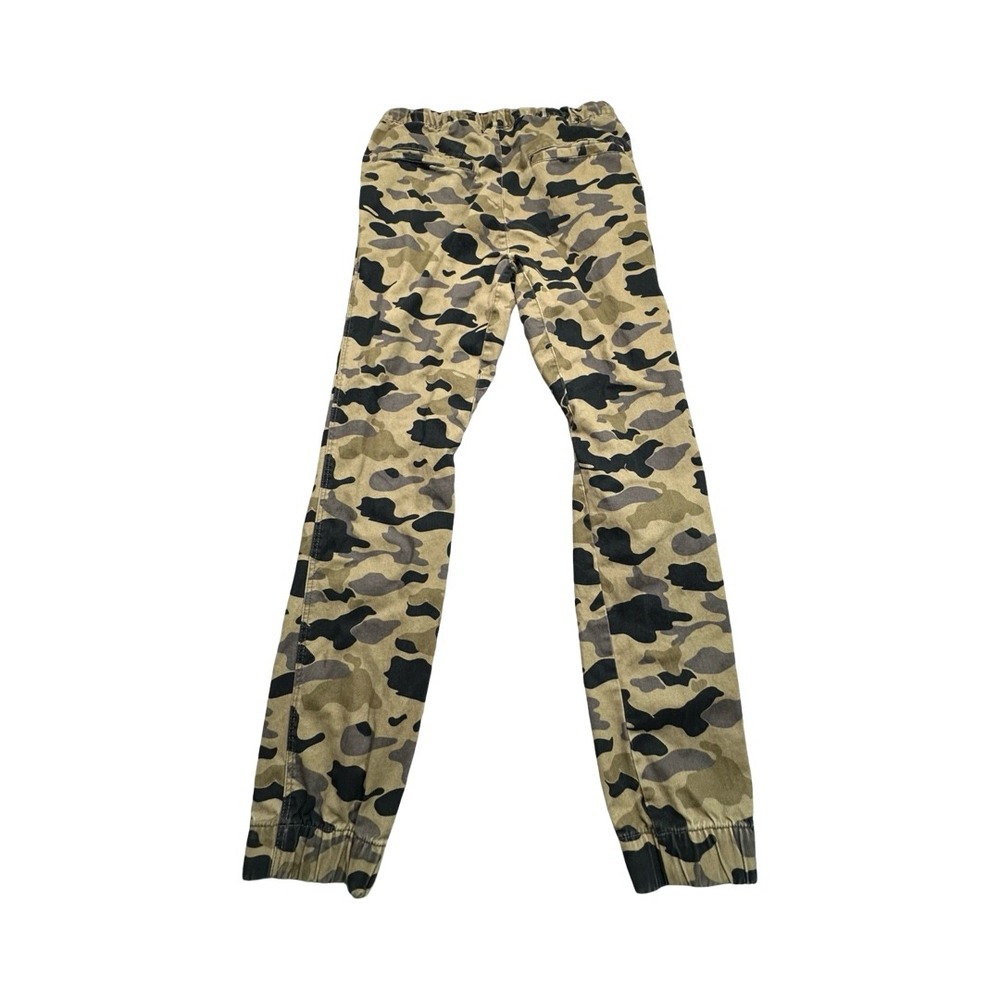 H&M Jogger Pants Mens 30 Green Camo Divided Elastic Waist Drawstring‎ Streetwear